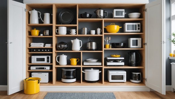 Welche Lösungen gibt es für die diskrete Aufbewahrung von Haushaltsgeräten in einer Wohnung?